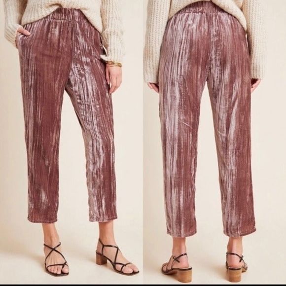 NWT Anthropologie Tina Jo Velvet Trousers Size S - Picture 4 of 8